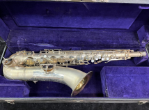 Early Vintage C.G. Conn New Wonder II 'Chu Berry' Tenor in Satin Silver - Serial #154172